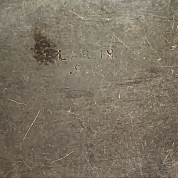 Vtg Sterling Abalone Carved Shell Cameo Brooch 1.6” - Picture 5 of 5